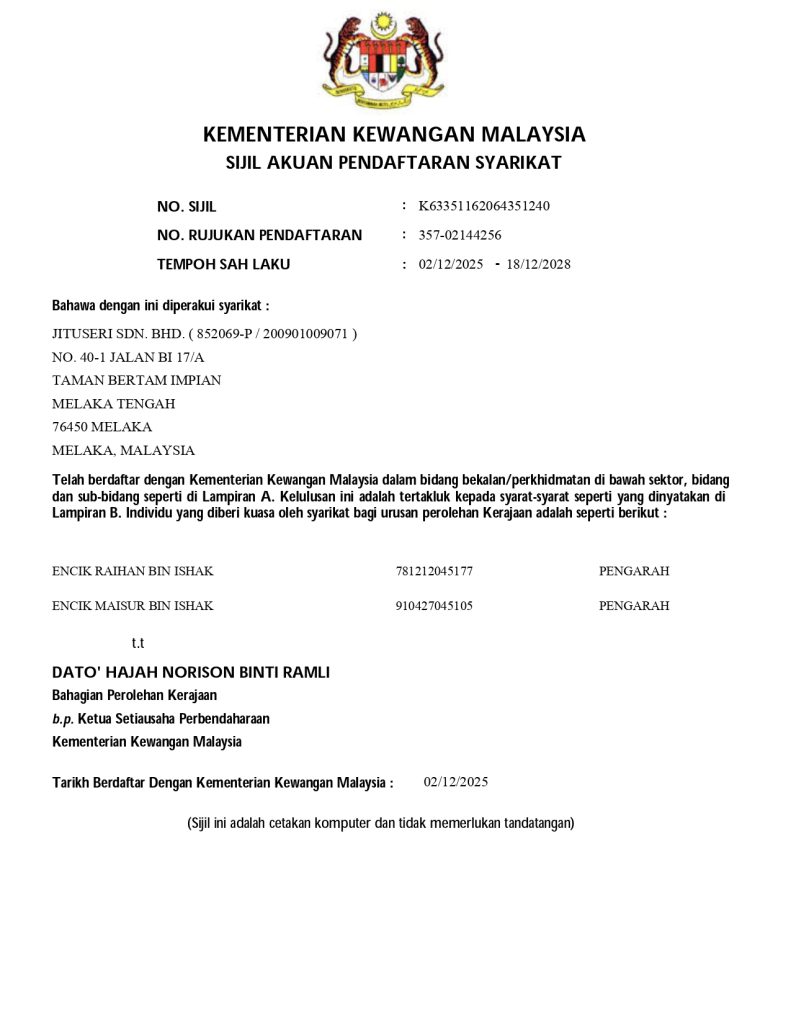 mof jituseri sdn bhd 2025 2028 page 0001
